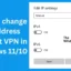 Cómo cambiar la dirección IP sin VPN en Windows 11/10