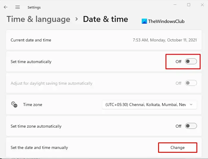 Windows 11で時刻と日付を変更する方法