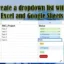 Een vervolgkeuzelijst met kleur maken in Excel en Google Spreadsheets