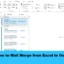 Hoe Mail Merge van Excel naar Outlook