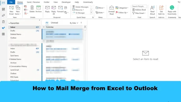 Cómo combinar correspondencia de Excel a Outlook
