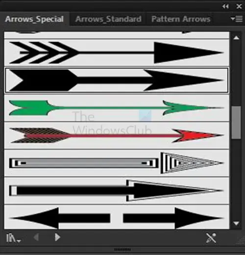 Come creare frecce in Illustrator - Arrow_special