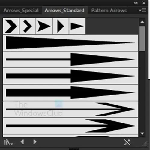 Como fazer setas no Illustrator - Arrow_standard