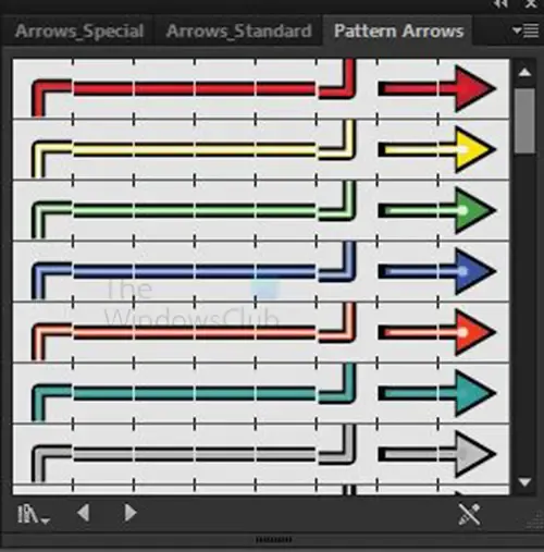 Cómo hacer flechas en Illustrator - Flecha patrón