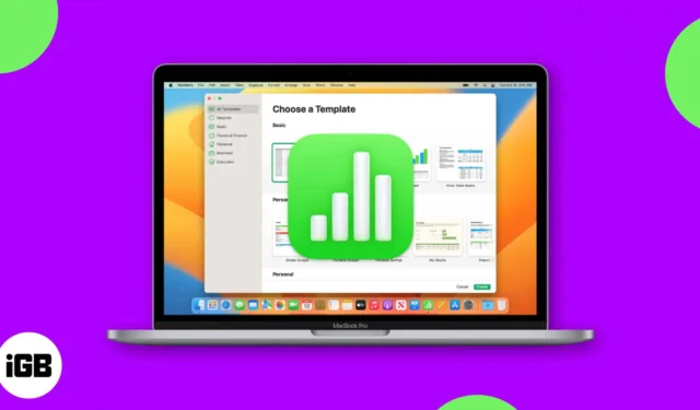 Mac で Apple Numbers を効果的に使用するための 10 のヒント