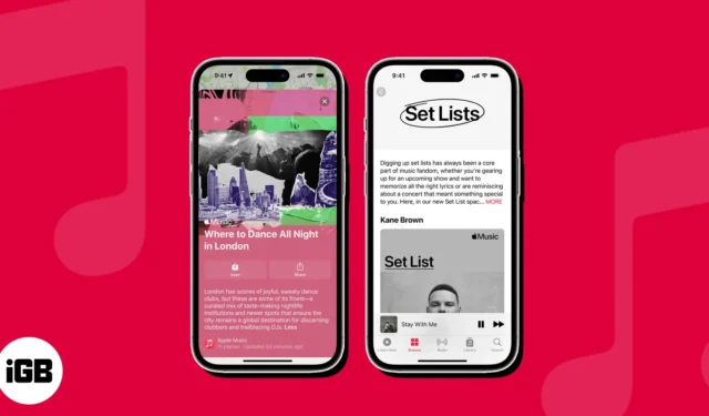 Come utilizzare Apple Music Set List su iPhone, iPad e Mac