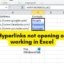 Excel에서 열리지 않거나 작동하지 않는 하이퍼링크 수정