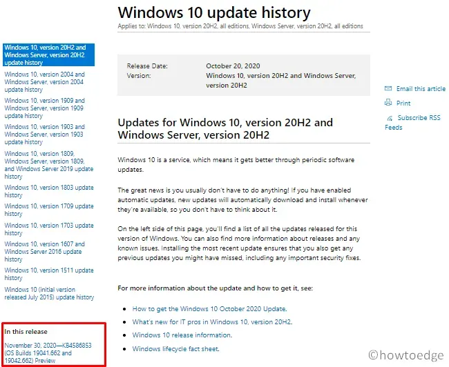 installare gli aggiornamenti di Windows 10 - Formato file MSU
