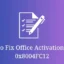 Como corrigir o erro de ativação do Office 0x8004FC12