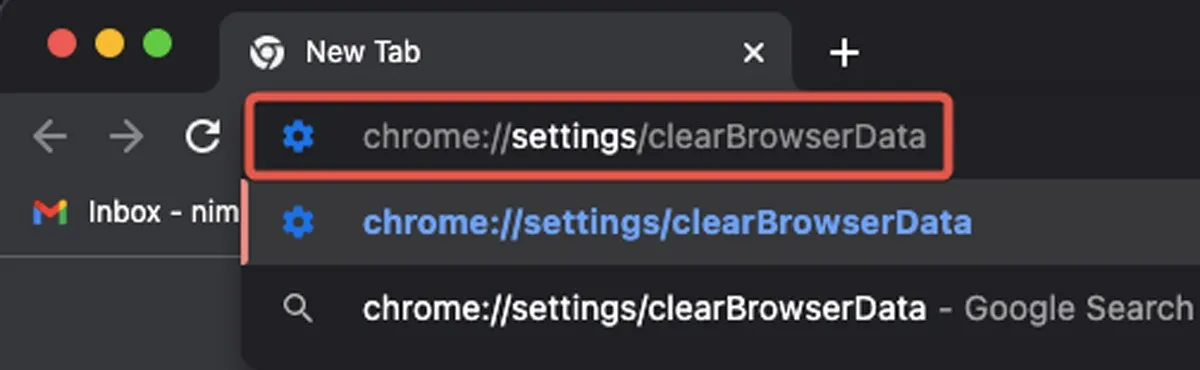 Reproducción Ir a Borrar datos del navegador en Chrome