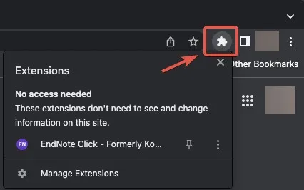 Lecture des extensions ouvertes dans Chrome