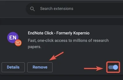 Reproducir Quitar o administrar todas las extensiones de Chrome