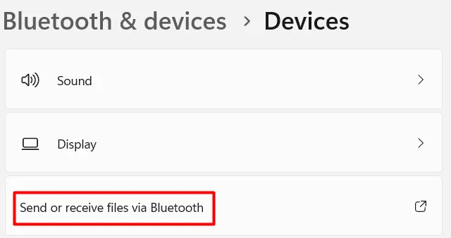 Enviar ou receber arquivos via Bluetooth