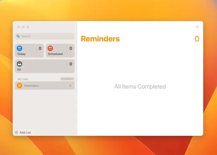 Configuración de alarma en la aplicación de recordatorios de Mac