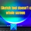 Windows 11 Snip and Sketch-tool dekt niet het hele scherm