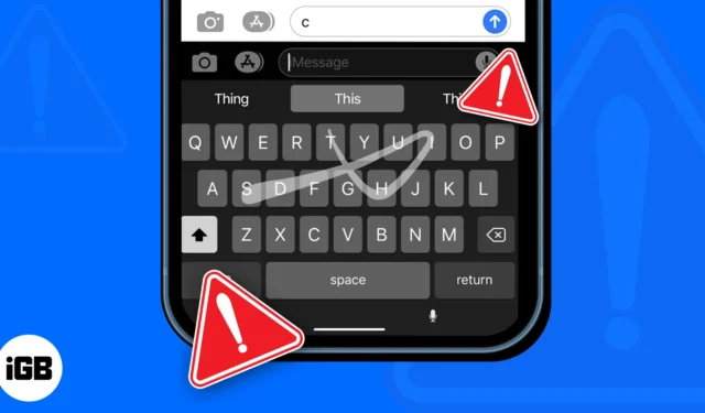 ¿El teclado deslizante no funciona en el iPhone? ¡7 formas de solucionarlo!