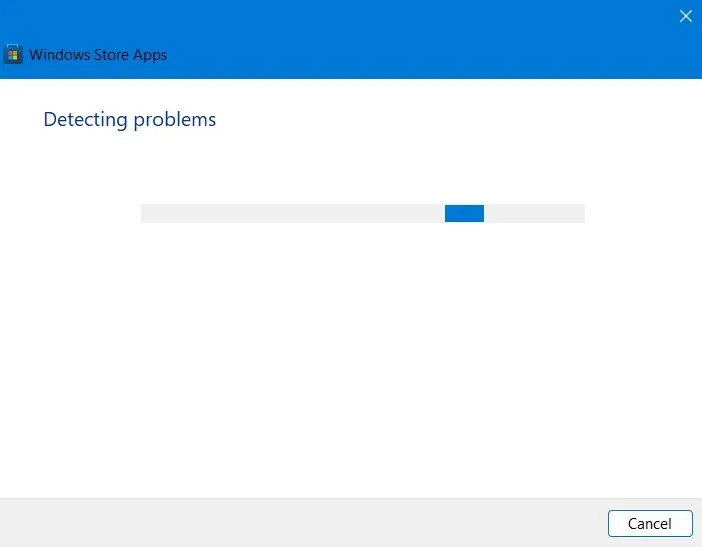 Problemen opsporen in de probleemoplosser voor Windows Store-apps.