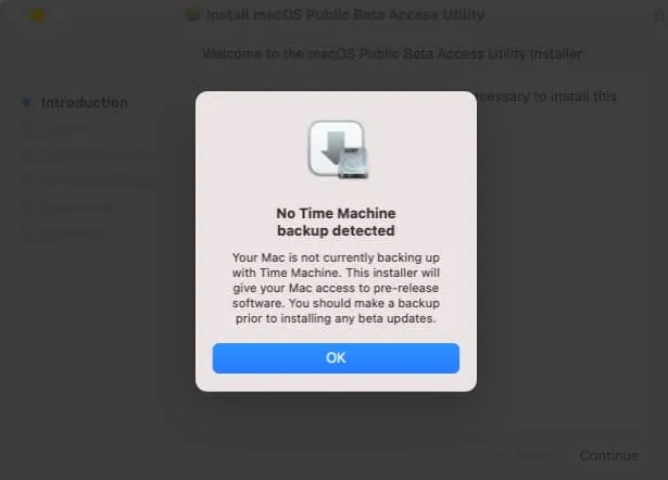 Time Machine-back-upmelding op Mac om openbare bèta 2 te downloaden