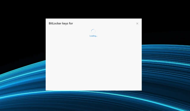 Cómo arreglar las claves de View BitLocker atascadas en el ciclo de carga