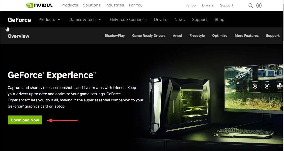 GeForce Experience DXGI エラー デバイスが削除されました