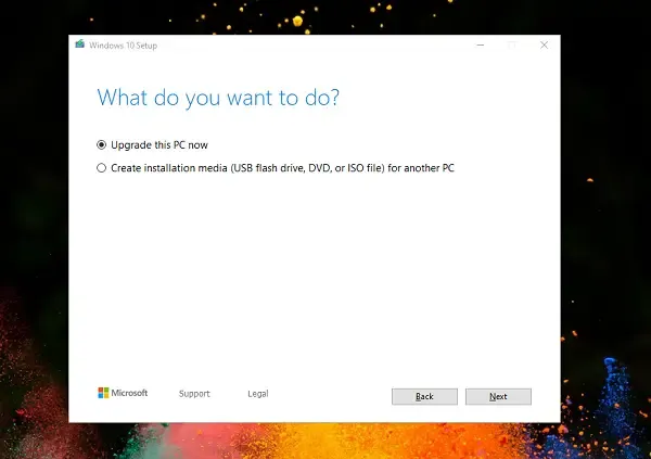 Come eseguire l'aggiornamento sul posto di Windows 10