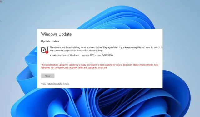 0x8031004a Windows Update-foutcode: hoe dit te verhelpen
