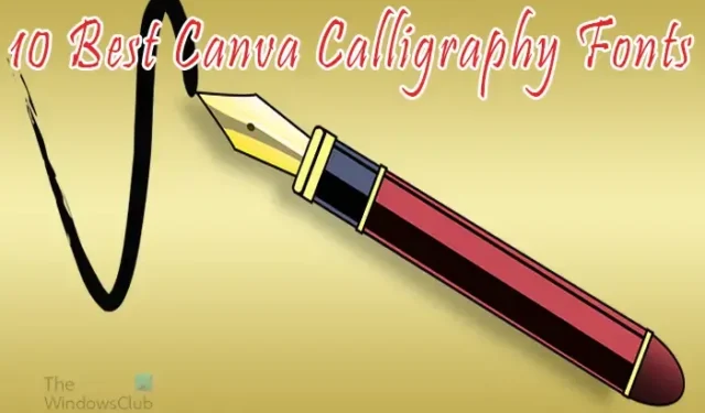 10 meilleures polices de calligraphie Canva