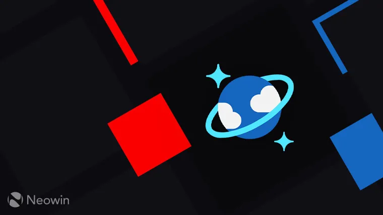 Logo Azure Cosmos DB su sfondo quadrato grigio scuro