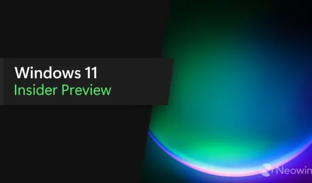 Windows 11 Insider Release Preview build 22621.1926 nu beschikbaar