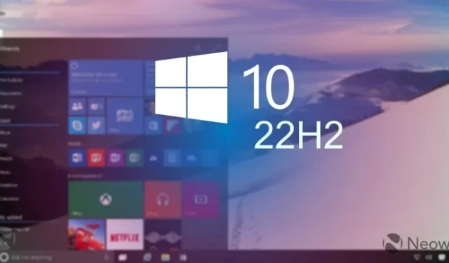 Windows 10 22H2 Insider Release Preview ビルド 19045.3154 が利用可能になりました