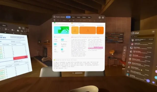 Microsoft Word、Excel、Teams アプリが Apple Vision Pro AR ヘッドセットで利用可能になります