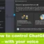 ChatGPT を音声で制御する方法