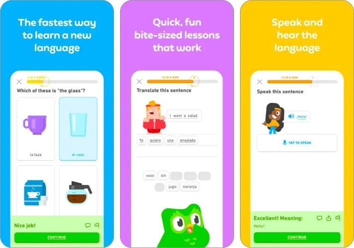 Duolingo leer-app voor kinderen