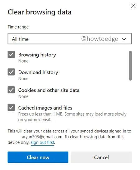 Edge – Browserdaten löschen