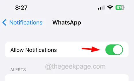 WhatsApp wird in den Benachrichtigungseinstellungen auf dem iPhone nicht angezeigt [Behoben]