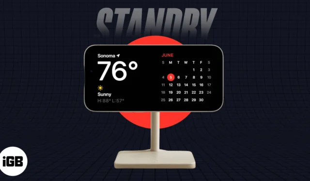 Come abilitare e utilizzare la modalità StandBy in iOS 17