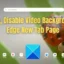 Deshabilitar o habilitar el fondo de video en la página de nueva pestaña de Edge