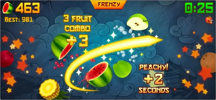 Fruit Ninja meilleur jeu iPhone hors ligne