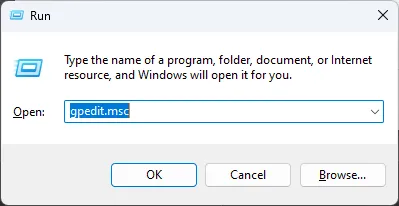 GPEDiT.msc - Windows 교정 서비스를 시작하지 못하셨습니까?