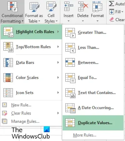 utiliser la mise en forme conditionnelle pour trouver des écarts dans Excel
