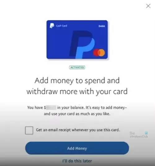 Cómo activar PayPal Cash en MasterCard - Agregue efectivo ahora o más tarde