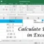 Como calcular razão no Excel
