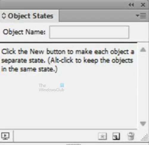 Interactieve knoppen maken in InDesign - Menu Objectstatussen