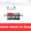 Video’s insluiten in Google Presentaties