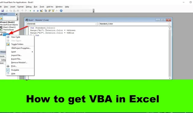 Cómo habilitar y usar VBA en Excel
