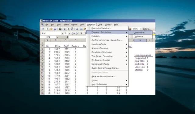 MegaStat pour Excel : comment télécharger et installer