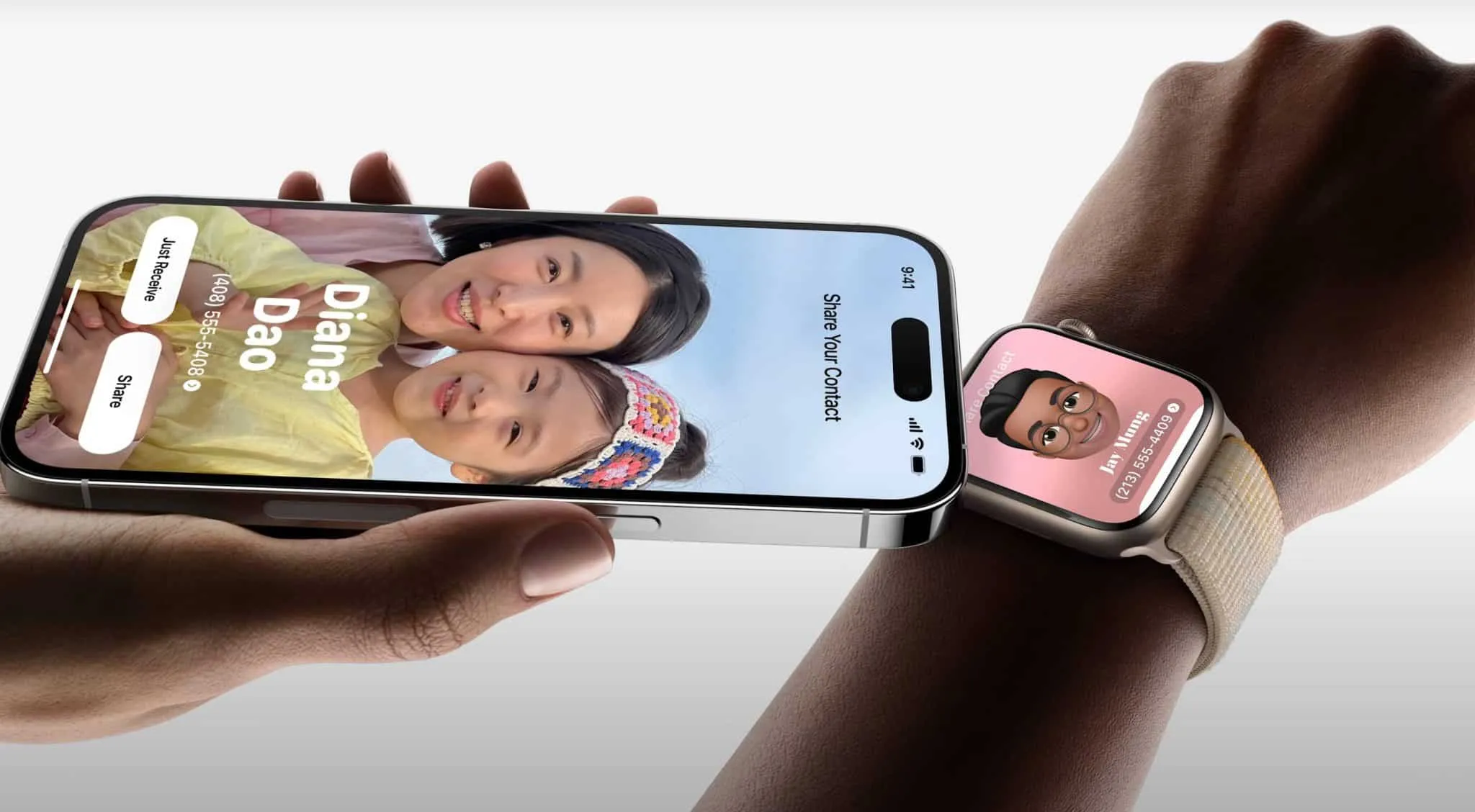 NameDrop op iPhone en Apple Watch