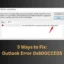 Come risolvere l’errore di Outlook 0x800CCE05 in Windows