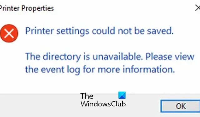 Fix Impossibile salvare le impostazioni della stampante su PC Windows