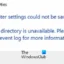Fehler „Druckereinstellungen konnten nicht gespeichert werden“ auf Windows-PC behoben
